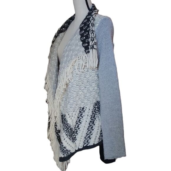 Moth Amba fringe open front cardigan size M - Picture 3 of 6